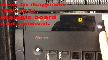 How to diagnose IBM 8671 Dialogic board and removal.