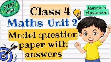 MATHS UNIT 2 MODEL QUESTION PAPER | ONAM EXAM | CLASS 4