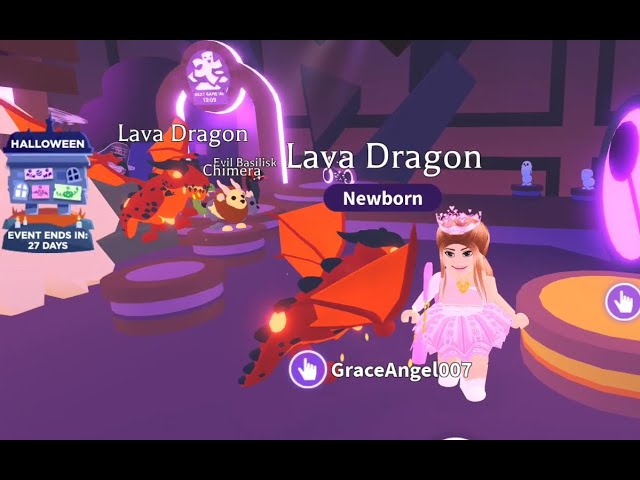 Lava Dragon FR Adopt Me, Video Gaming, Gaming Accessories, In-Game Products  on Carousell