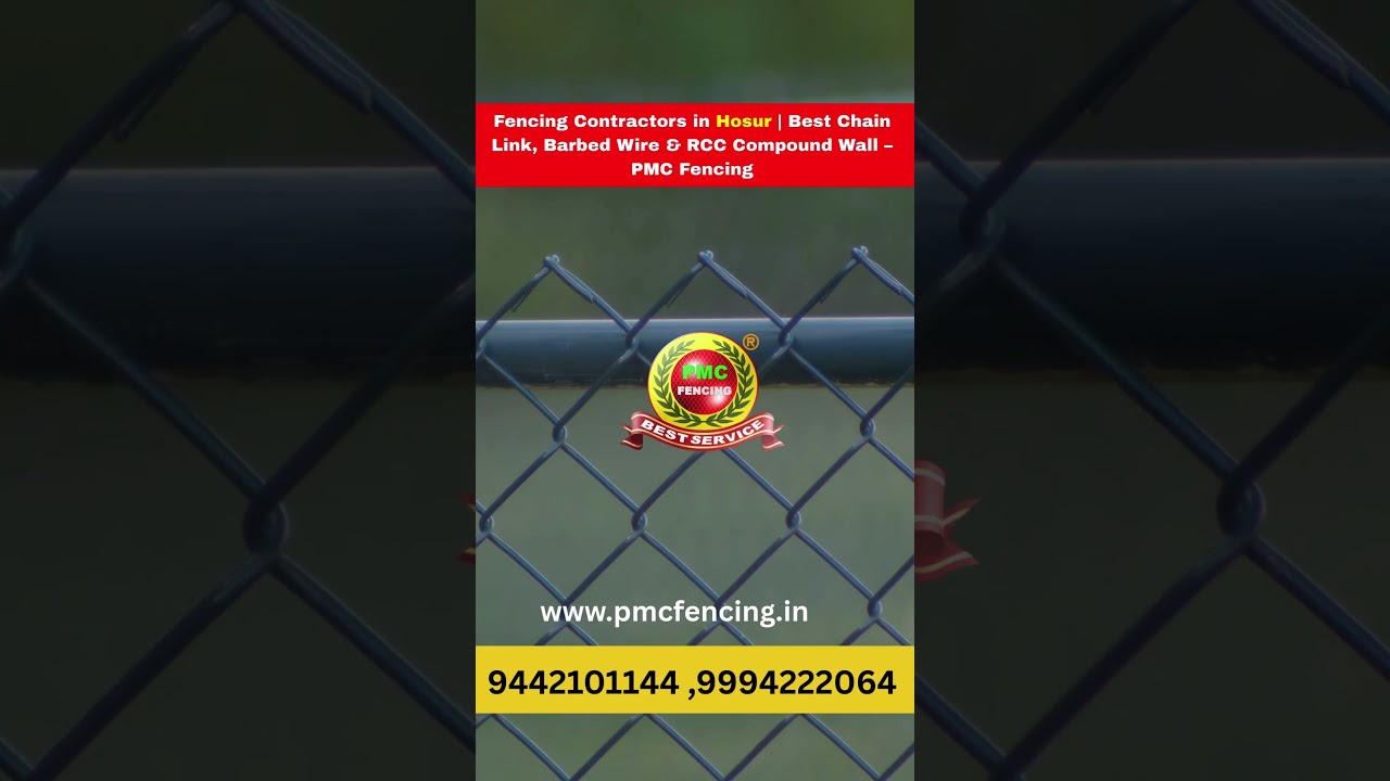 🔗 PMC Chain Link Fencing in Hosur – Durable & Affordable Fencing Contractors | 94421 01144