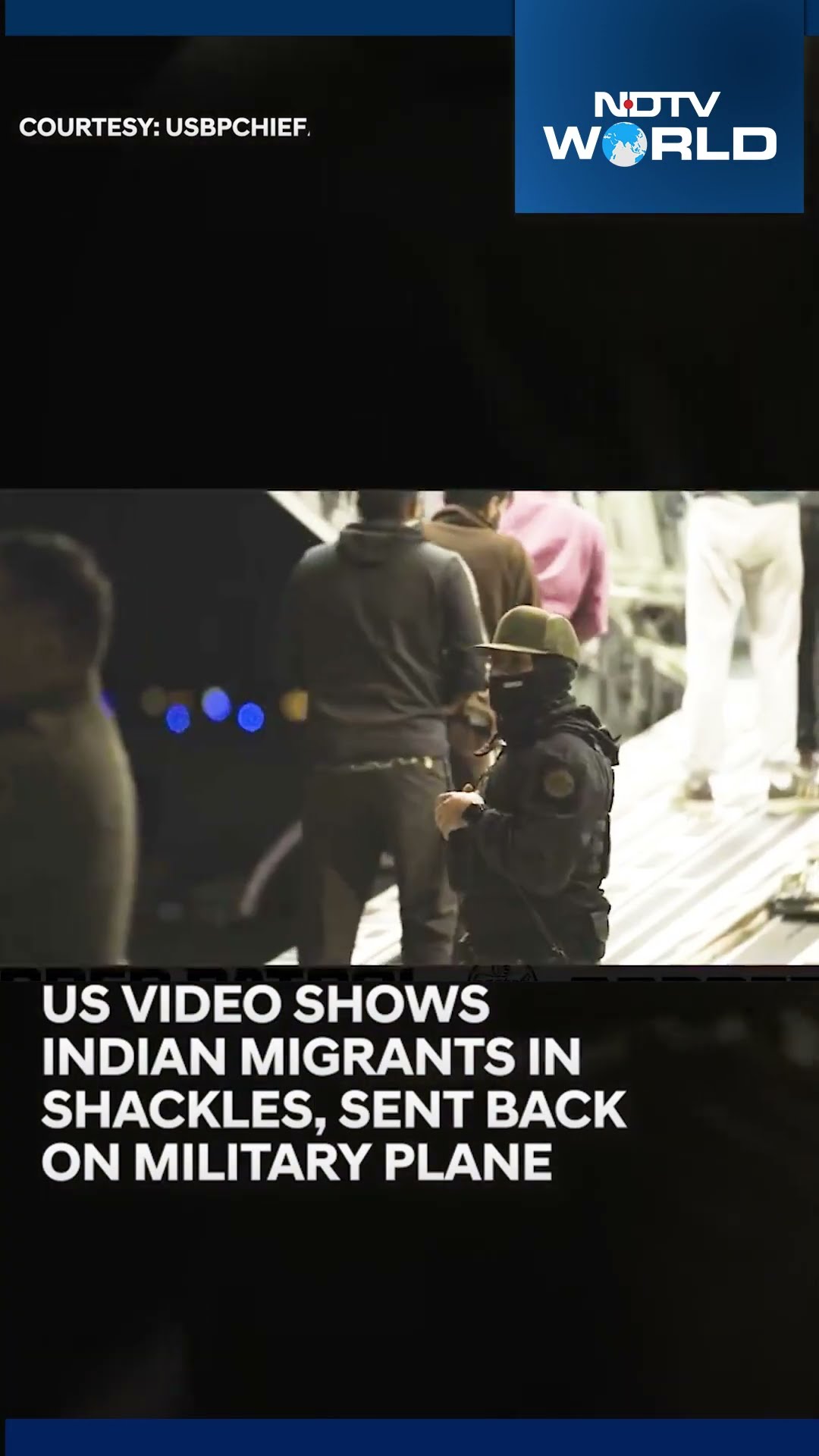 Indians Deported | US Video Shows Indian Migrants In Shackles, Sent Back On Military Plane