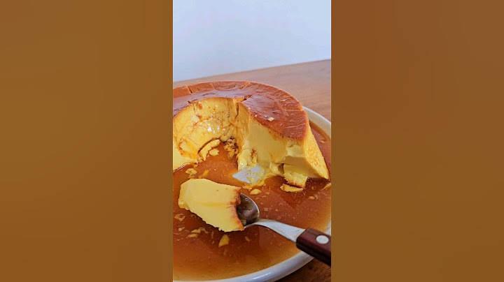 Homemade flan, Doña Petrona style