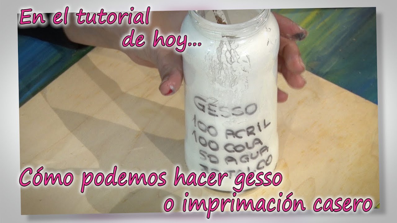 COMO HACER GESSO CASERO (PASTA PARA ALISAR ) (CURIOCITYP) 