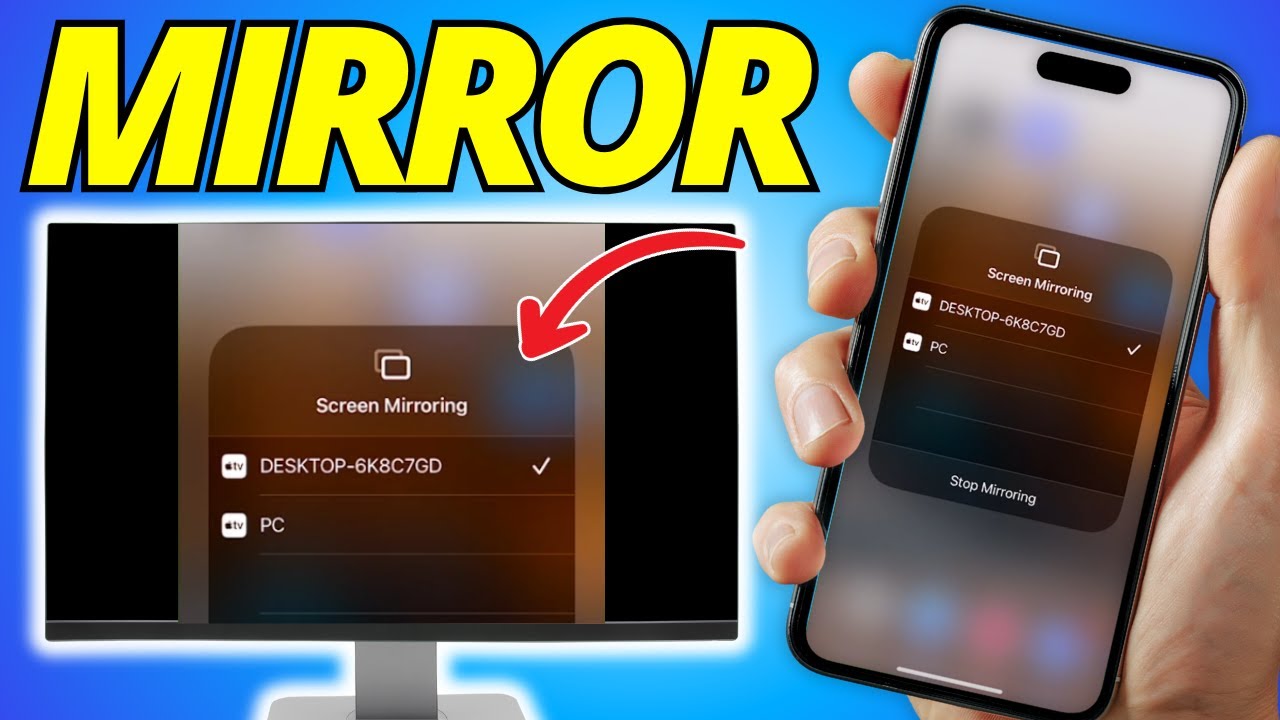 How To Screen Mirror Iphone To PC - YouTube