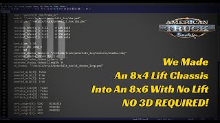 ATS Modding | Changing Chassis Information Without Blender! | #Notepad++ screenshot 2