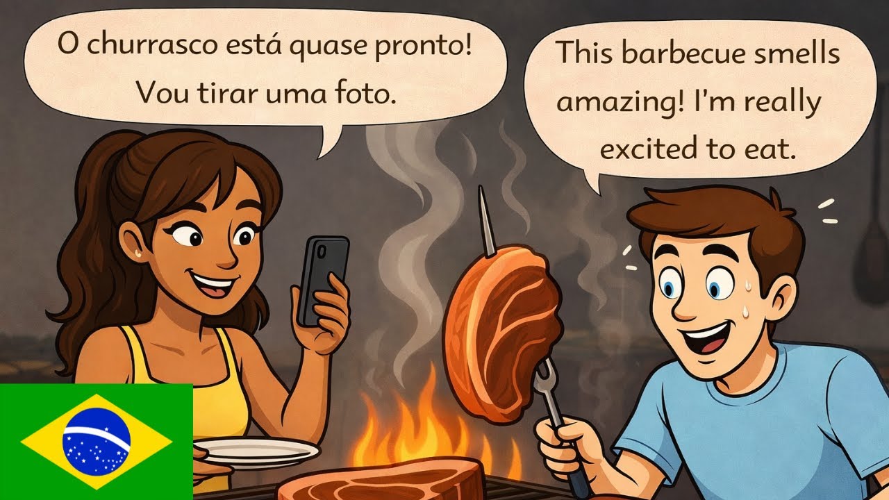 Everyday Brazilian Portuguese for Americans: Talking While Getting Ready for a Churrasco
