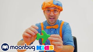 Blippi Brinca com Massa de Modelar! | Vídeos Educativos para Crianças | Moonbug em Português