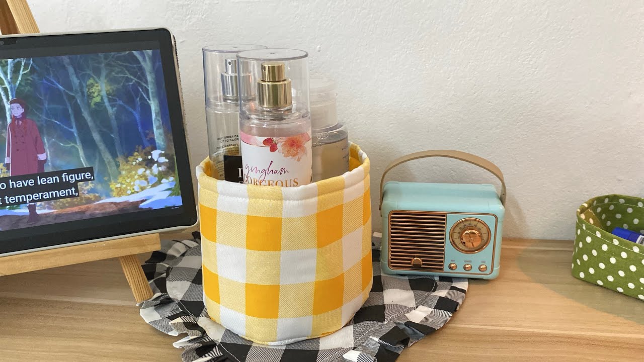 ✨ Beginner Sewing Project | DIY Fabric Storage Basket