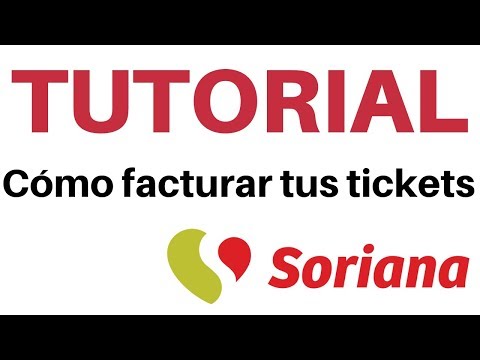 Como facturar tickets de Soriana - facturación en linea