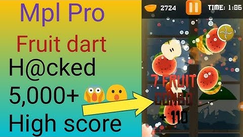 Mpl Pro fruit dart new unlimited hack trick 5,000 score😱😵