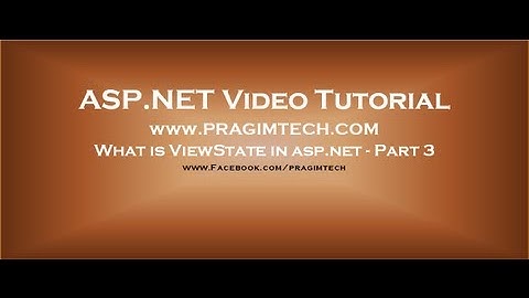 What is viewstate in asp.net - Part 3