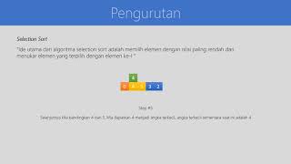 Pengurutan Data dengan Teknik Selection Sort - 20 Algoritma dan Pemrograman Dasar