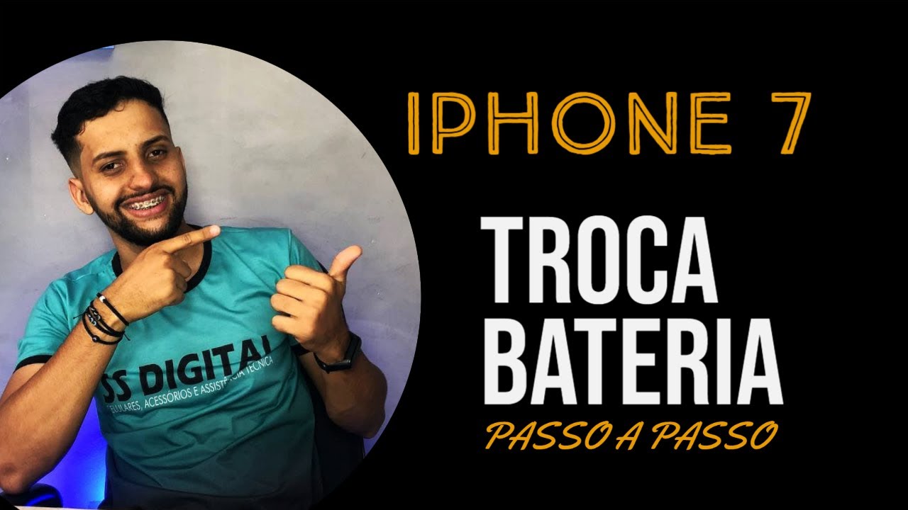 COMO TROCAR BATERIA IPHONE 7. PASSO A PASSO.