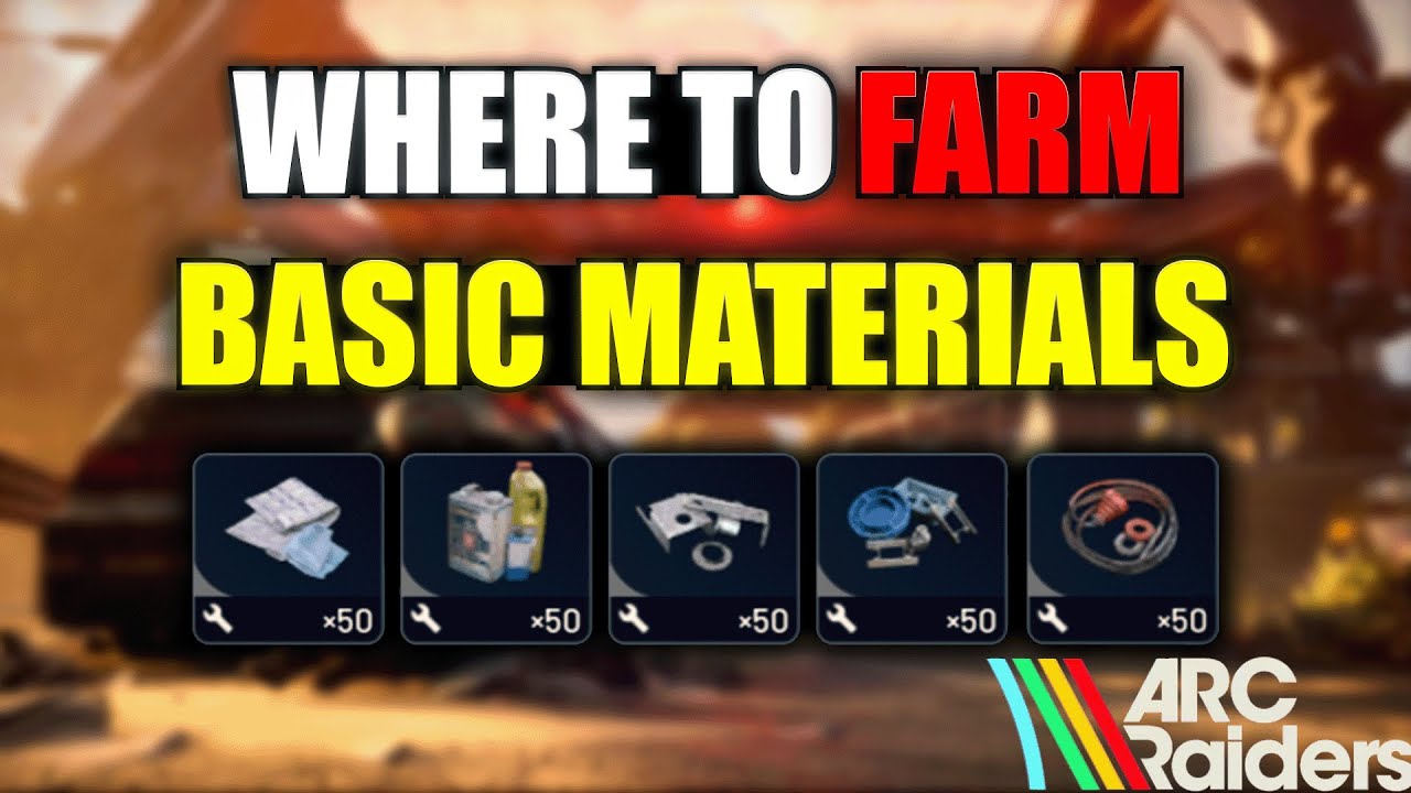 Where To Farm Basic Materials In Arc Raiders #ArcRaiders # ...