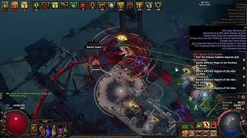 SHIPYARD MAP Gameplay with CYCLONE in PATH OF EXILE
