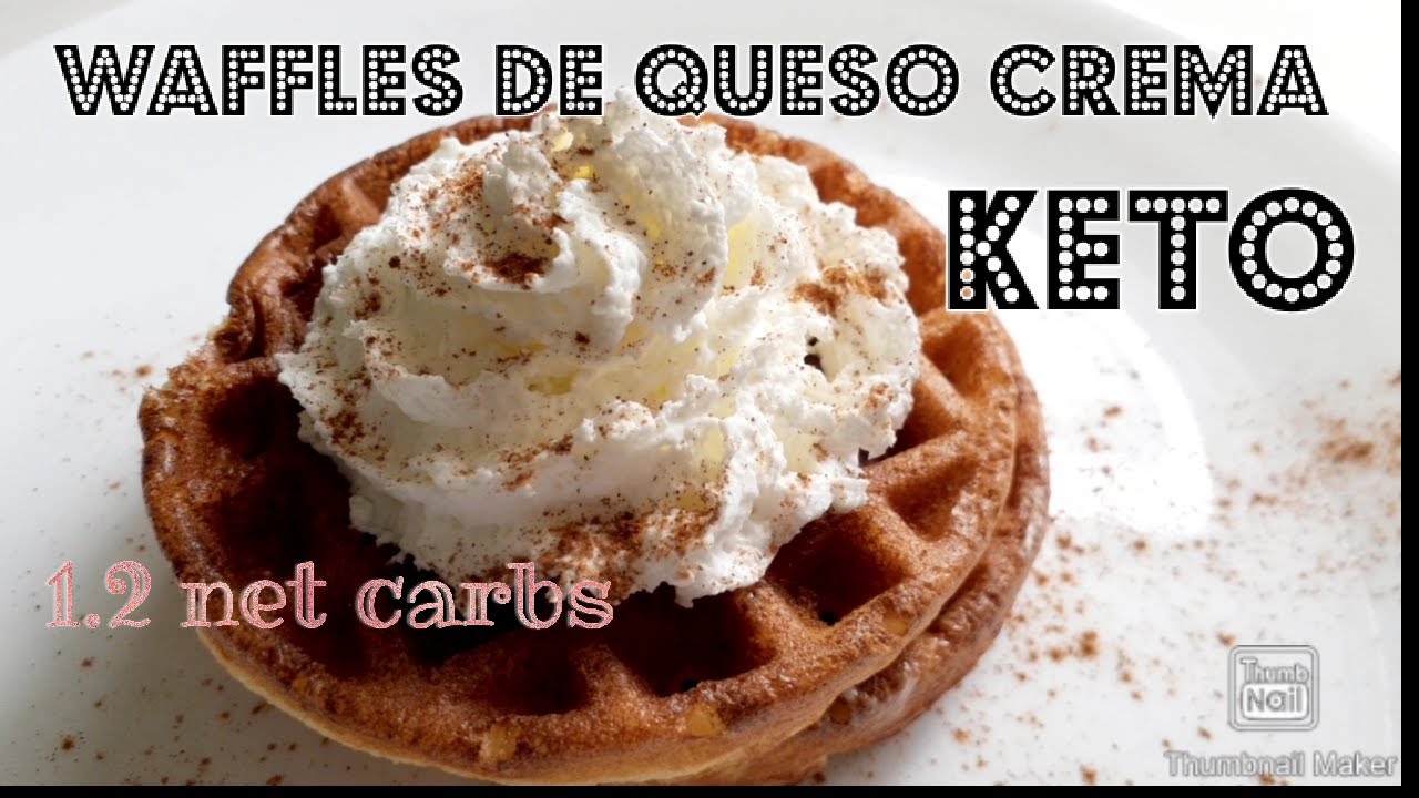 Waffles de queso crema Keto YouTube
