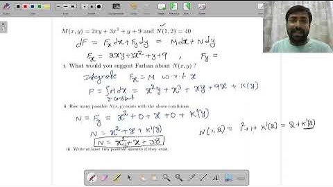 A question on exact differential equations  and Integrating factor.