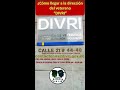 como llegar a la direccion del veterano DIVRI