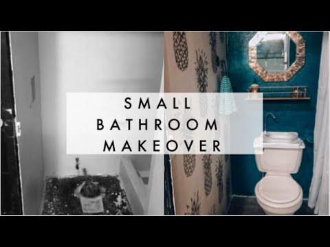 DIY Small Bathroom Makeover | ON A BUDGET! - YouTube