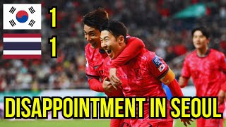 [South Korea vs. Thailand] Reaction and Analysis To That Disappointing 1-1 Draw