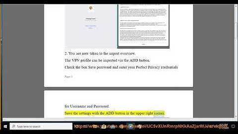 Set up Perfect Privacy VPN OpenVPN on iPad/iPhone