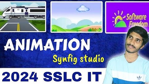 2024 SSLC IT EXAM | Synfig studio ANIMATION | Important model questions | Sslc IT