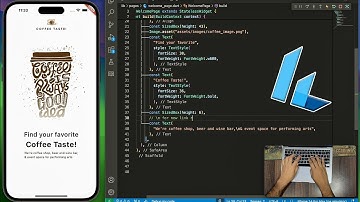 🔥 ASMR Programming | Coffee App Welcome Page UI in Flutter No Talking ☕