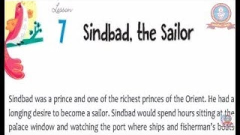 SINDBAD, THE SAILOR || CLASS 4 || ENGLISH || CHAPTER 7 || Part 2 || MPES Classes