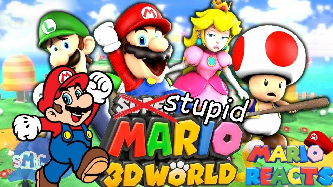 There's A Clone Of Me | Mario Reacts To SMG4: Stupid Mario 3D World
