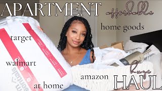 HUGE first apartment shopping haul: target, amazon, at home| back to school 2024: ep. 1