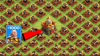 Haalands 1000 barbarian kicker Vs X-Bow #clashofclans #coc