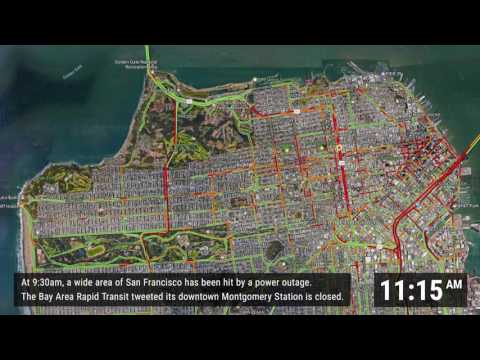 Time Lapse of the San Francisco traffic on Friday 04/21/17.