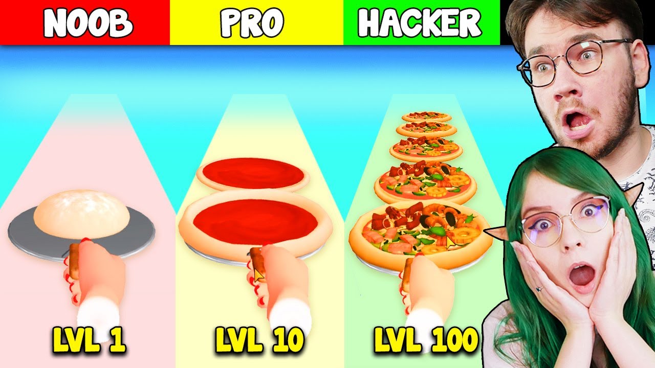NAJLEPSZA PIZZERIA 🍕 NOOB VS PRO VS HACKER - I Want Pizza | CZOKO I NALI