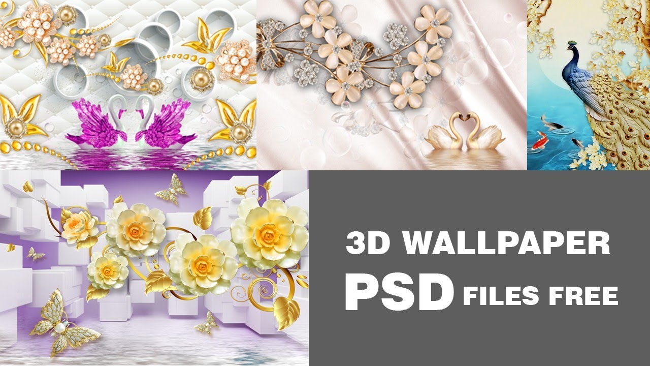 3D Wallpapers Psd Free Download Design | 3D Wall Full HD | 3D Wallpaper  Free Download | Pack 1 - YouTube