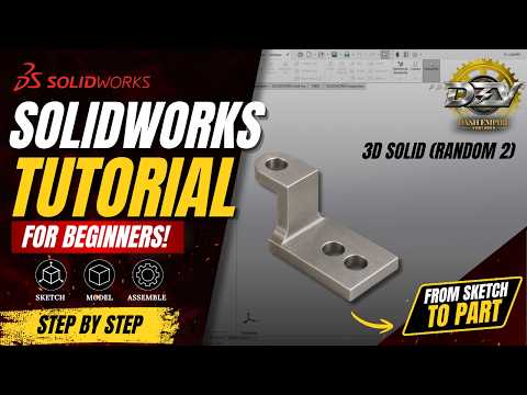 3D Solid (Random 2) | SolidWorks CADCam Practice 15 | Beginners Level | DEV - SolidWorks