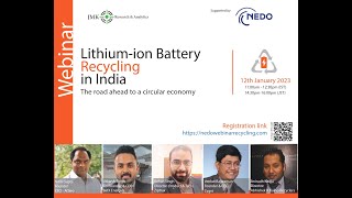 Lithium-Ion Battery Recycling in India - The Road Ahead to a Circular Economy - Day - 1