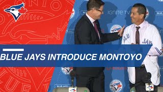 The blue jays organization and general manager ross atkins introduce
charlie montoyo as team's new about major league baseball: base...