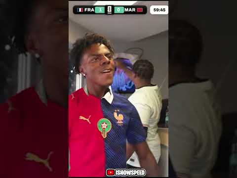 IShowSpeed LOSES IT After Mbappé's Incredible Goal vs Morocco! 😱🐐