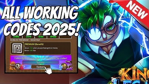 ALL ⚠️ NEW WORKING CODES 2025 | KING LEGACY CODES | ROBLOX KING LEGACY CODES #kinglegacy #roblox