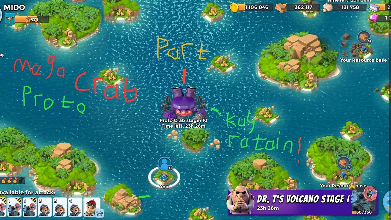 AKU MENYERANG MEGA CRAB PROTO!!!!! AUTO RATA PAKAI LAZORTRON!!!!!! PART 1