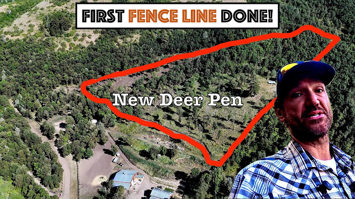 #808 - Finally! The First Fence Line Is Done! (The New Mountainside Deer Pen)