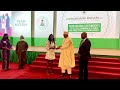 Gold Medalist, Tobi Amusan,received the national honour of  OON from President  Buhari in Abuja