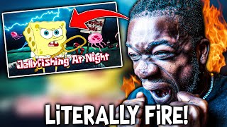 LITERALLY FIRE! | Jellyfishing At Night! (Don't mess with me 2) [SpongeBob Rap] REACTION