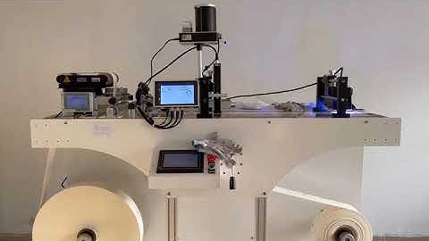 High speed UV coding on rewinder machine