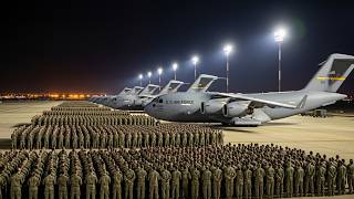 TEHRAN IS SHOCKED! 20,000 US Elite Troops Fly by C-17 to the Middle East