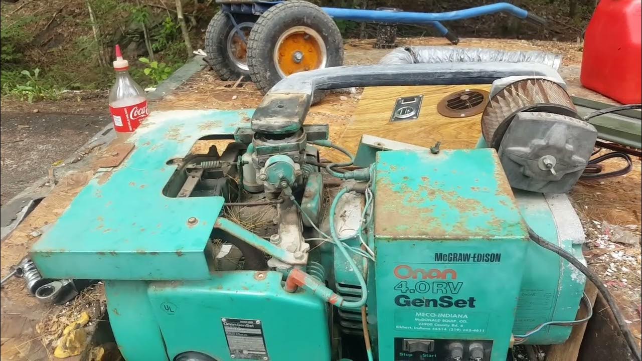 Onan 4Kv generator maintenance repair YouTube