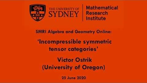 Victor Ostrik: Incompressible symmetric tensor categories