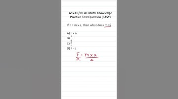 Solving Literal Equations: ASVAB/PiCAT Math Knowledge Practice Test Q #acetheasvab w/ #grammarhero