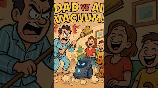 Dad vs AI Vacuum: The Dust Wars Begin! #americandad #shorts
