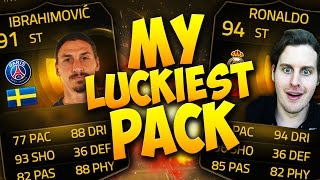 MY LUCKIEST PACK EVER! FIFA 15 PACK OPENING